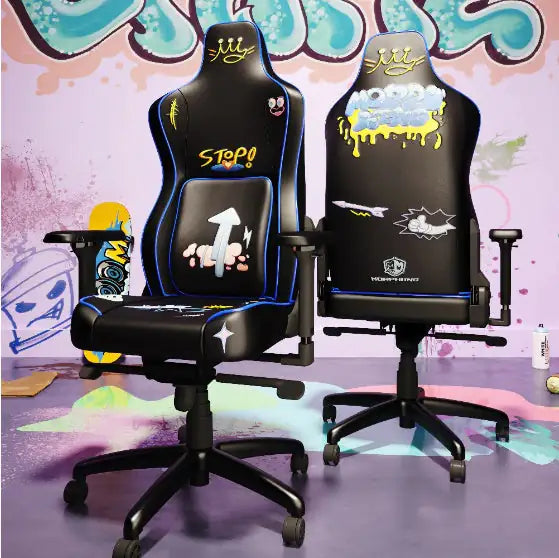 YSBS-C-L60GRAFFITI Multicolored Gaming Chair